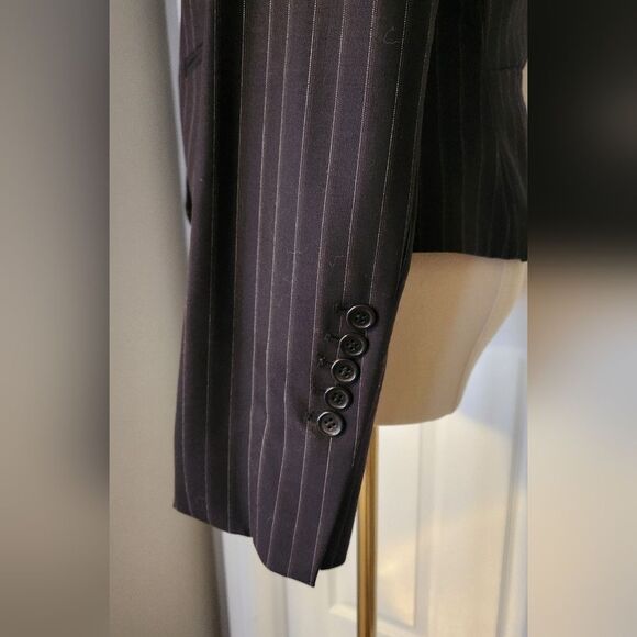 NWT BCBG Max Azria Navy Pinstripe Blazer - Sz Small - Picture 6 of 8